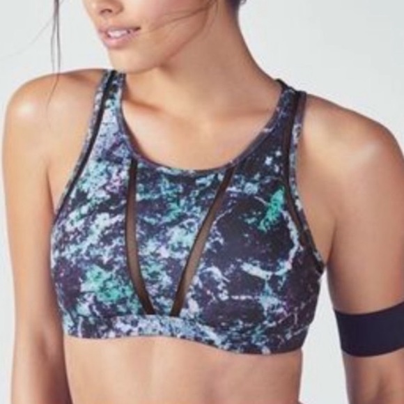3/$15 - Fabletics Small Sports Bra Galaxy Mesh - Picture 8 of 8